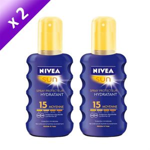 SOLAIRE CORPS VISAGE NIVEA Spray Protecteur Hydratant SPF15 (x2) SOLAIRE CORPS VISAGE NIVEA Spray Protecteur Hydratant SPF15 (x2)