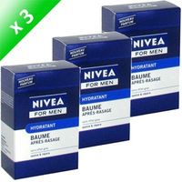  NIVEA FOR MEN BAUME APRES-RASAGE HYDRATANT 100MLX3