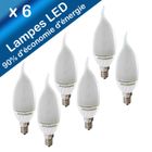 AMPOULE - LED - HALOGENE  6 AMPOULES SYLVANIA ECO 90% 2.5W E14 CHAUDE