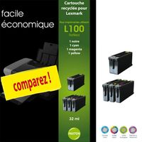 CARTOUCHE IMPRIMANTE Paxton Pack 4 cartouches Lexmark 100