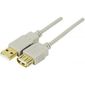 CABLE ET CONNECTIQUE POUR PERIPHERIQUE RALLONGE USB CERTIFIEE 2.0 TYPE A M/F 2M