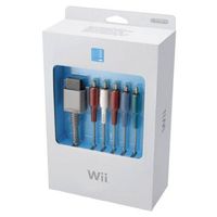 CABLE COMPOSANTE AV/Wii / ACCESSOIRE OFFICIEL POUR CABLE COMPOSANTE AV/Wii / ACCESSOIRE OFFICIEL POUR