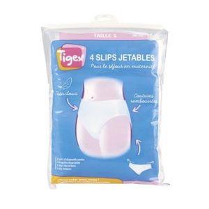 SLIP JETABLE TIGEX Lot de 4 slips jetables Taille S SLIP JETABLE TIGEX Lot de 4 slips jetables Taille S