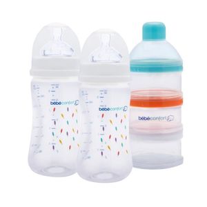 BEBE CONFORT Biberon 270ml (x2) + Doseur Lait