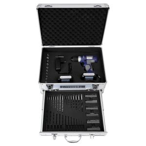 HYUNDAI Coffret perceuse sans fil 2x14,4 V avec 100 accessoires