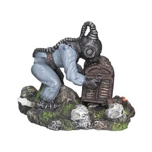 NOBBY Aqua Deco Diver W/ Treasure Box 140 x 85 x 115mm pour aquarium
