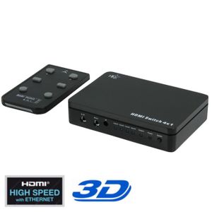 REPARTITEUR VIDEO NEDIS HQSSH100 Switch HDMI 4 ports / 3D ready