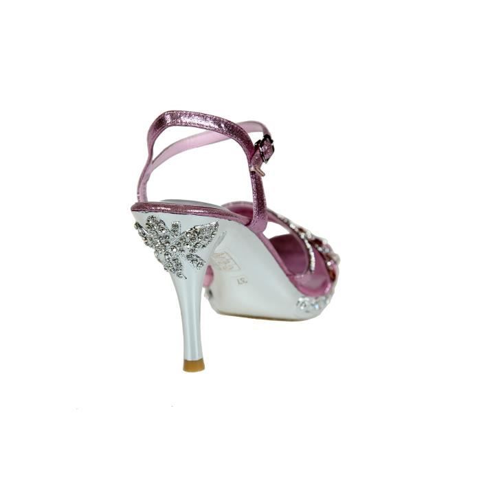 Sandales Ã  bride et strass - Sandales en tulle rigide OrnÃ©es de ...