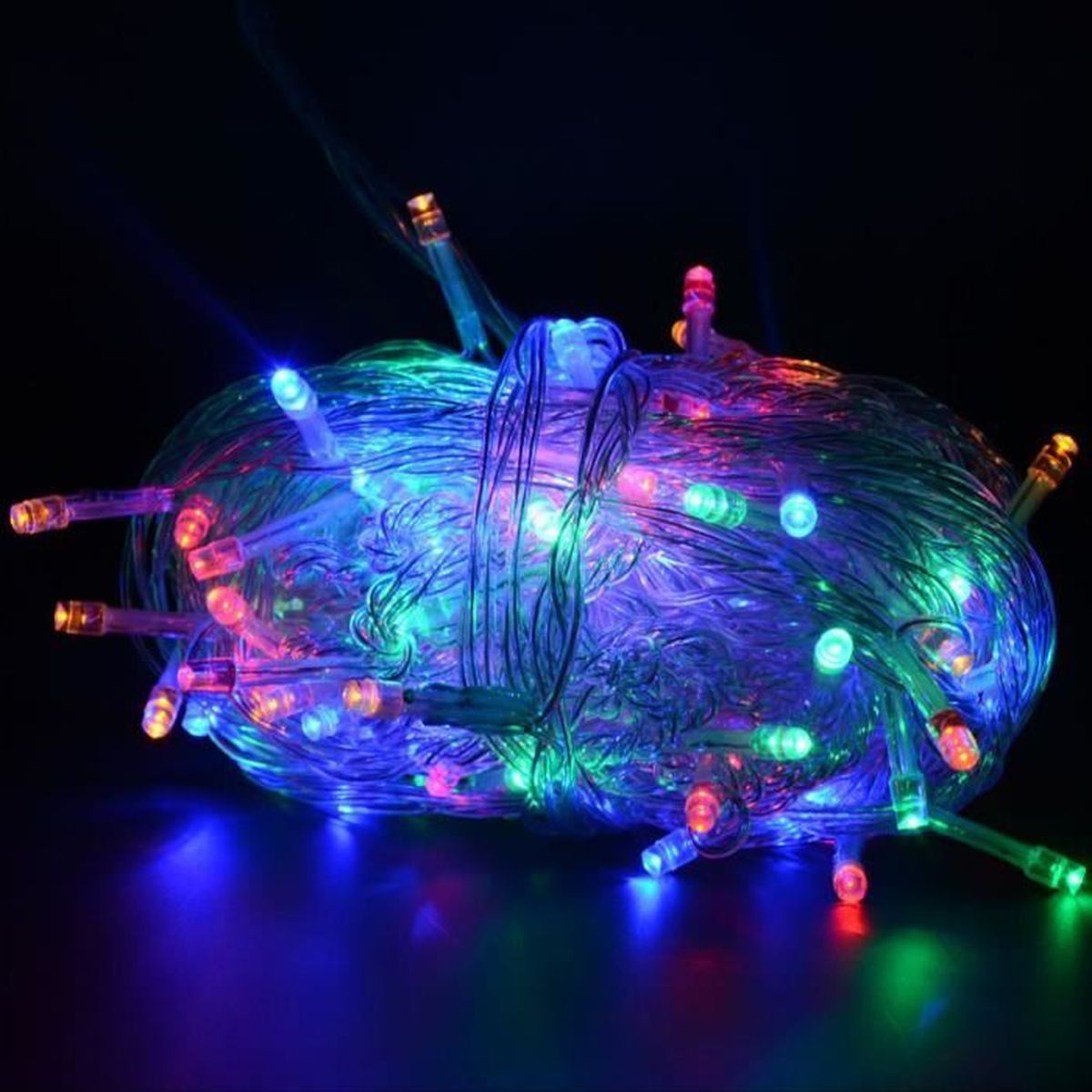 Guirlande lumineuse 100 led 10m lampe de décoration pour arbres ...