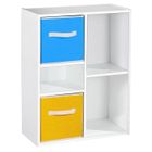  Meuble de rangement 4 cases + 1 tablette "MOLI"