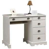 BUREAU Bureau Blanc Demi-Ministre de Style Anglais BUREAU Bureau Blanc Demi-Ministre de Style Anglais