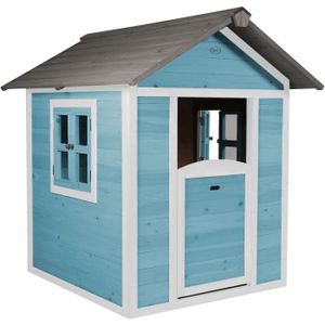 SUNNY Maisonnette Cabane enfant en bois Lodge bleue