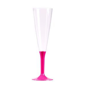 2 flûtes à champagne roses crèmes