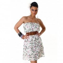 Robe Bustier Fleurie avec Ceinture? Achat / Vente robe Robe