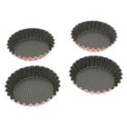 MOULE - PLAQUE A PATISSERIE TEFAL 4 moules à tartelettes 11 cm rouge