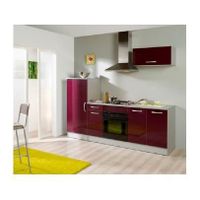 CUISINE COMPLETE PALMA Cuisine complète 240 cm aubergine