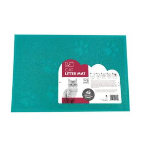 MPETS Tapis sortie maison de toilette - Pour chat - 30x40cm - Bleu
