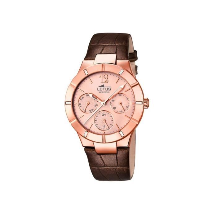 Lotus Montre bracelet Femme Multi Fonction Analogique à Quartz en Cuir Marron ul18100,1
