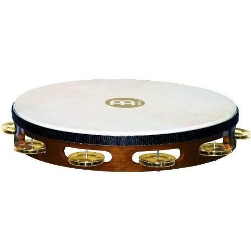 Tambourin à Grelots Meinl - Rouge | Cymbalettes Nickelées | Design Ergonomique