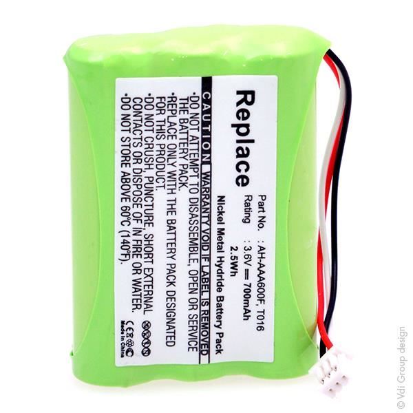 NX Batterie téléphone fixe 3.6V 700mAh Achat batterie téléphone pas