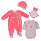 ENSEMBLE DE VETEMENTS SUCRE D'ORGE Set naissance 4 pièces Fille