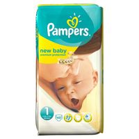 PAMPERS New Baby T1 Nouveau-né 2-5Kg x45 couches PAMPERS New Baby T1 Nouveau-né 2-5Kg x45 couches