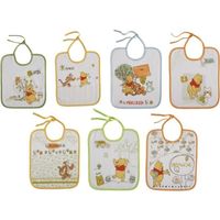 BAVOIR WINNIE DOODLE Lot de 7 bavoirs naissance BAVOIR WINNIE DOODLE Lot de 7 bavoirs naissance