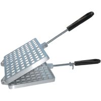 POELE - SAUTEUSE - MANCHE DE POELE Gaufrier double rectangulaire - 18.5x14.5 cm