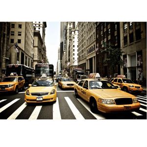 TABLEAU - TOILE Tableau Plexi Taxi in the street TABLEAU - TOILE Tableau Plexi Taxi in the street