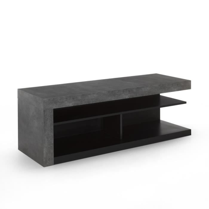 meuble tele beton cire