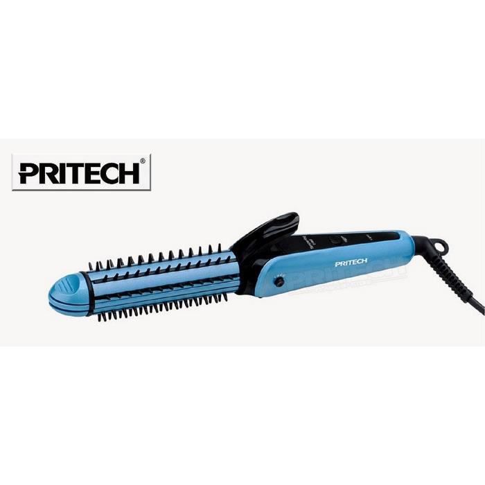 FER A LISSER + FRISER + MINI VAGUE 3 EN 1 TEMPERATURE REGLABLE BLEU