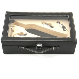Coffret Design Noir Vin et Accesoires Sommelier