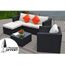 SALON DE JARDIN  SALON DE JARDIN EN RESINE TRESSEE 5 PLACES MILA…