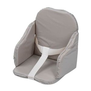 TINEO Coussin de chaise PVC ? sangles - Gris