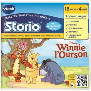 VTECH Jeu Educatif Storio Winnie l'Ourson