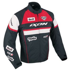 VÊTEMENT HAUT Ixon Blouson CRONOS Noir/Rouge/Blanc VÊTEMENT HAUT Ixon Blouson CRONOS Noir/Rouge/Blanc