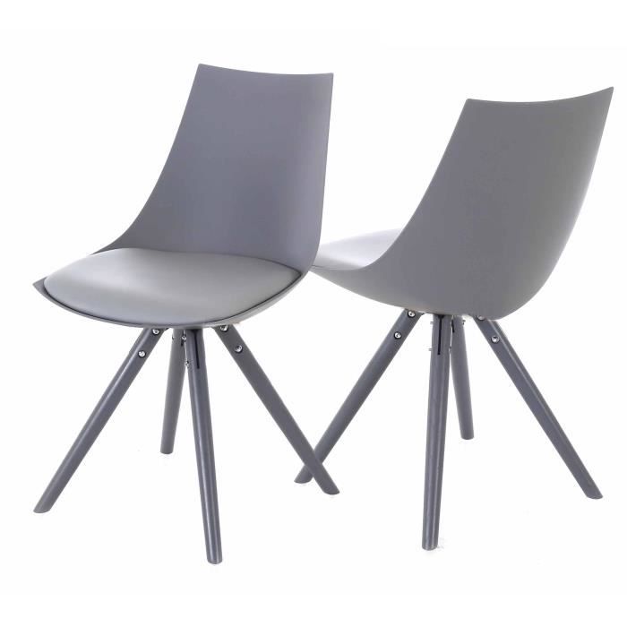 2x chaise design scandinave grise arum achat vente for chaises scandinaves grises - Chaise Grise Scandinave 2x chaise design scandinave grise arum achat vente for chaises scandinaves grises - Chaise Grise Scandinave