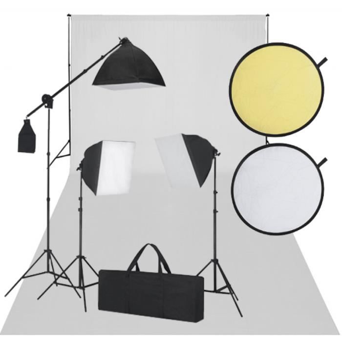 Kit studio, fond blanc & éclairage Achat / Vente kit studio photo