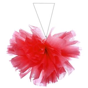 SANTEX Boule intissée uni 25 cm rouge