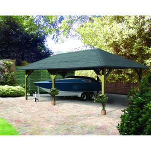 HOLM 2 Pavillon de jardin en pin - 431x778cm
