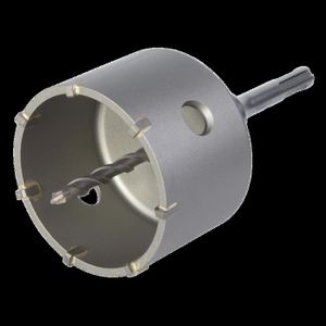 WOLFCRAFT Trépan béton SDS-plus ? 83mm pr?t ? l'emploi avec foret centreur ? 8mm
