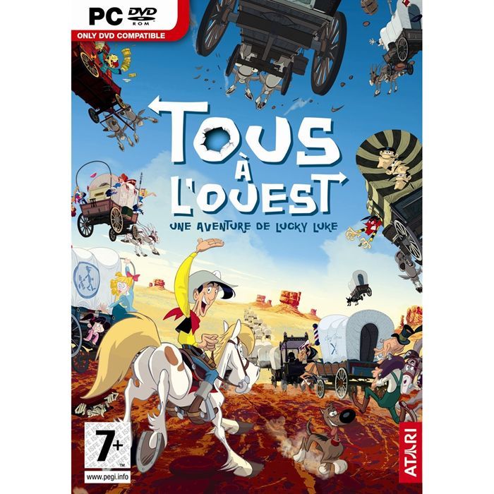 JEUX PC LUCKY LUKE : TOUS A L'OUEST / JEU PC DVD-ROM