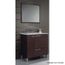 MEUBLE SOUS VASQUE  NOA Meuble sous vasque wengé avec miroir
