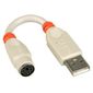 COMMUTATEUR KVM Lindy Câble adaptateur KVM PS/2-USB multiprotocole