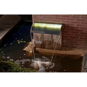 Lame d'eau Nevada 90 Inox avec éclairage LED 62