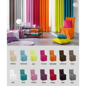 housse de chaise turquoise