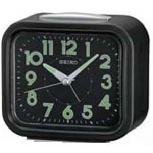 REVEIL SANS RADIO REVEIL CARRE NOIR AIGUILLES FLUORESCENTES SEIKO…