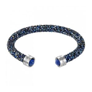 BOUTON DE MANCHETTE Bracelet Swarovski Crystaldust blue , Manchette S