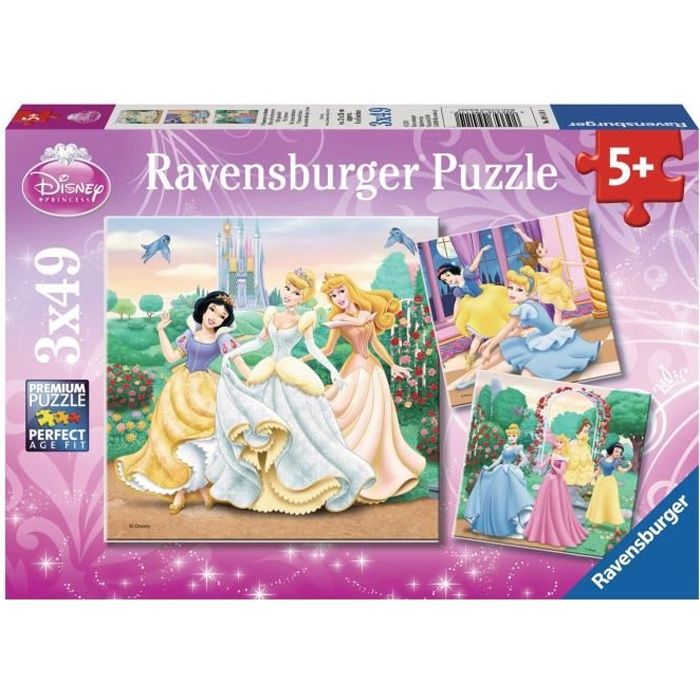 49 pièces   Disney Princesses   Achat / Vente PUZZLE Puzzle 3 x 49