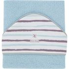 SORTIE DE BAIN SUCRE D'ORGE Cape de bain Aquarelle bleu
